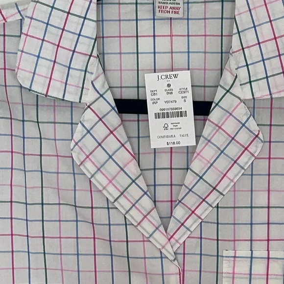 J. Crew Multicolor Plaid Pajama Set New with Tags - Picture 9 of 10